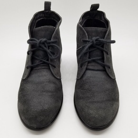 Naot Women's 9-9.5 Levanto Ankle Boots 40 Lace Up Comfort Dark Gray Suede $225 - Picture 2 of 16